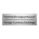 Fremdwährungsumtausch - Foreign Currency Exchange