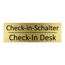 Check-in-Schalter - Check-In Desk