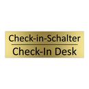 Check-in-Schalter - Check-In Desk