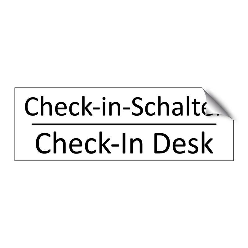 Check-in-Schalter - Check-In Desk