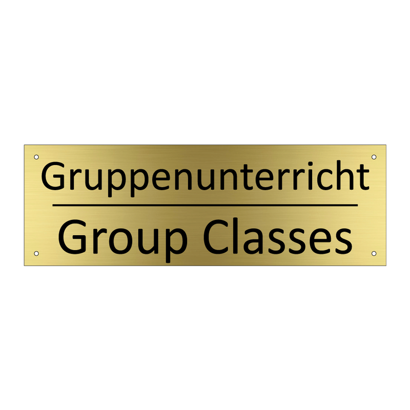 Gruppenunterricht - Group Classes