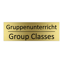 Gruppenunterricht - Group Classes