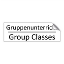 Gruppenunterricht - Group Classes