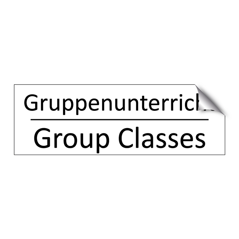 Gruppenunterricht - Group Classes