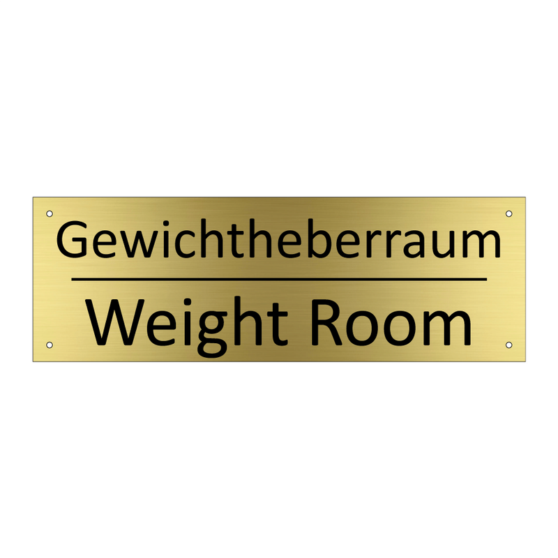 Gewichtheberraum - Weight Room