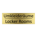 Umkleideräume - Locker Rooms