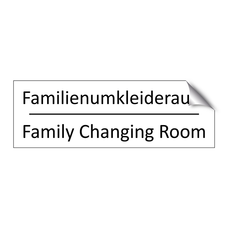 Familienumkleideraum - Family Changing Room