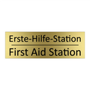 Erste-Hilfe-Station - First Aid Station