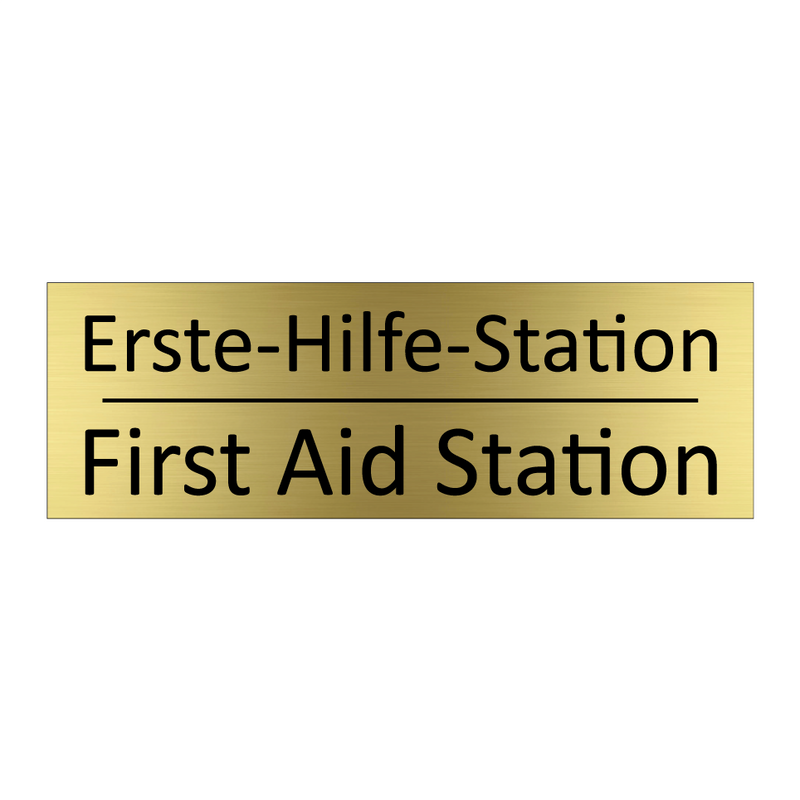 Erste-Hilfe-Station - First Aid Station