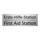 Erste-Hilfe-Station - First Aid Station