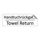 Handtuchrückgabe - Towel Return