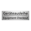 Geräteausleihe - Equipment Checkout