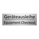 Geräteausleihe - Equipment Checkout