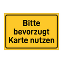 Bitte bevorzugt Karte nutzen & Bitte bevorzugt Karte nutzen & Bitte bevorzugt Karte nutzen