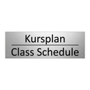 Kursplan - Class Schedule
