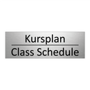 Kursplan - Class Schedule