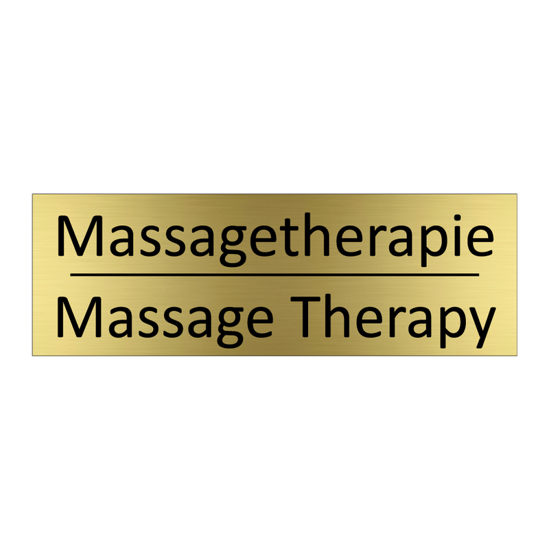Massagetherapie - Massage Therapy