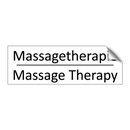 Massagetherapie - Massage Therapy