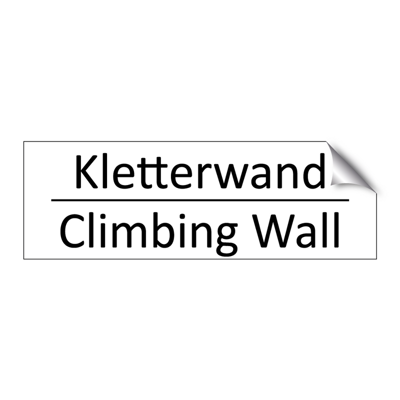 Kletterwand - Climbing Wall