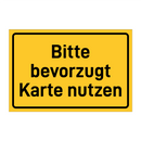 Bitte bevorzugt Karte nutzen & Bitte bevorzugt Karte nutzen & Bitte bevorzugt Karte nutzen
