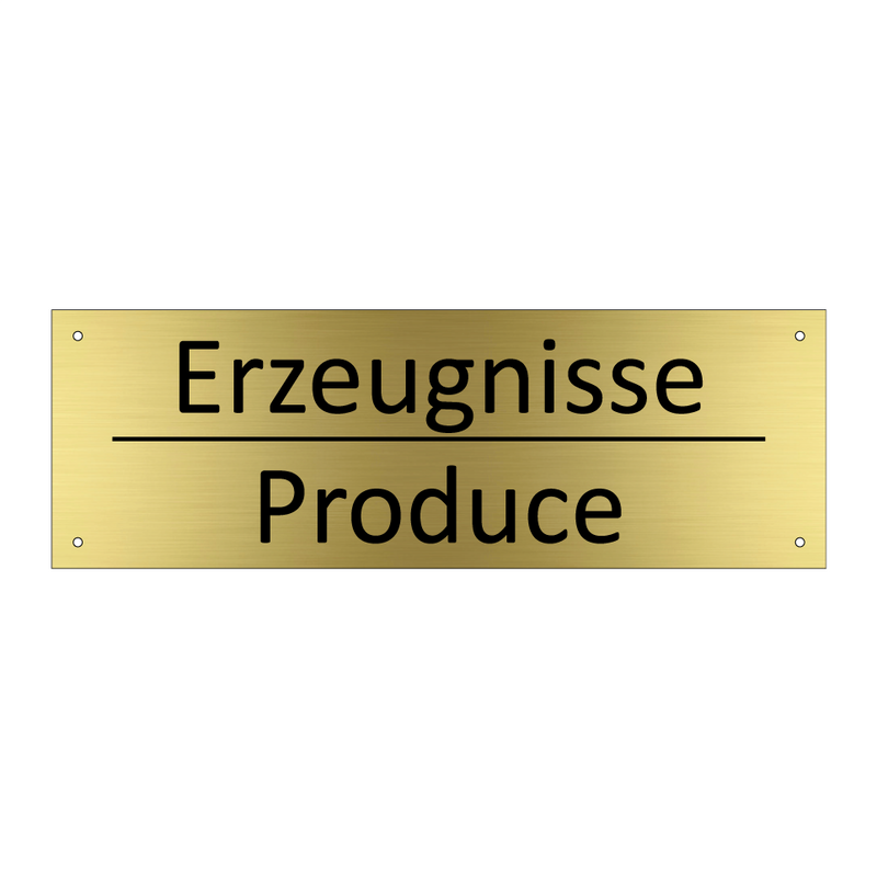 Erzeugnisse - Produce