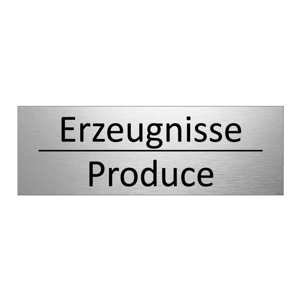 Erzeugnisse - Produce