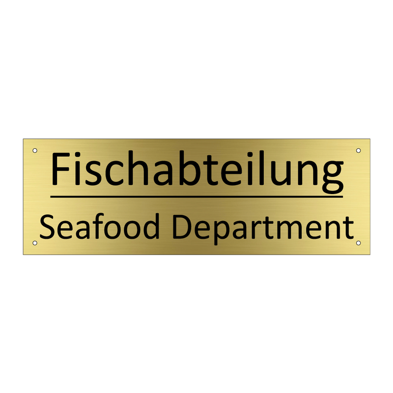 Fischabteilung - Seafood Department
