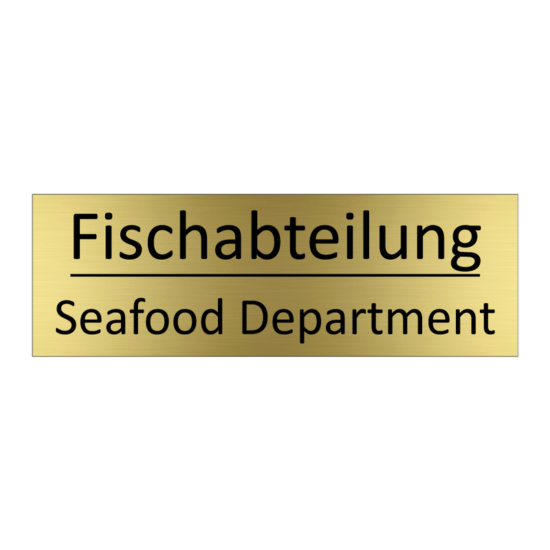 Fischabteilung - Seafood Department