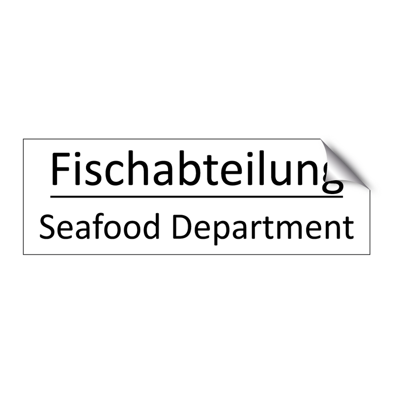 Fischabteilung - Seafood Department