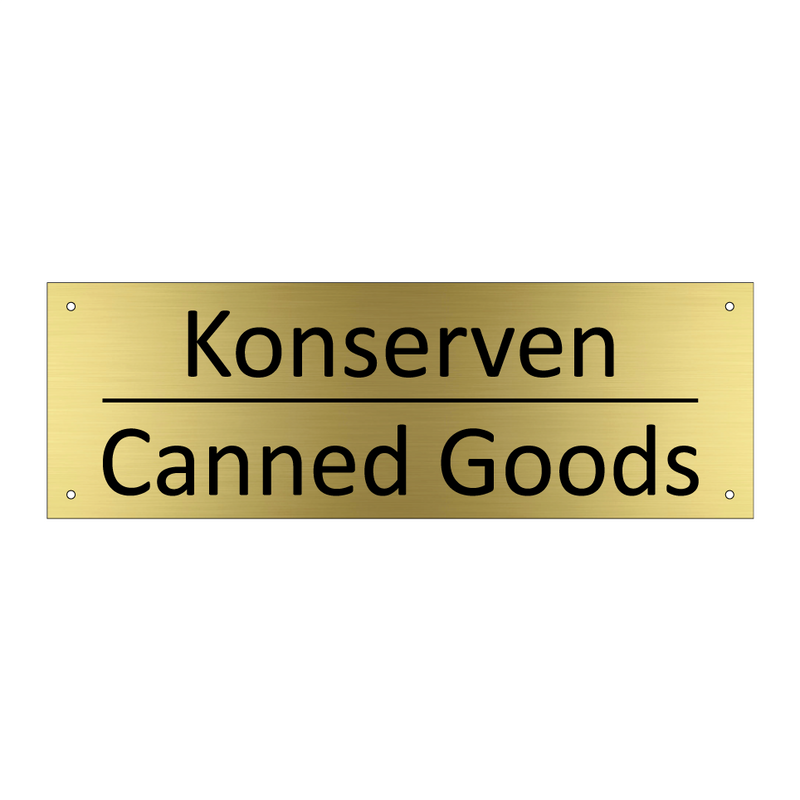 Konserven - Canned Goods