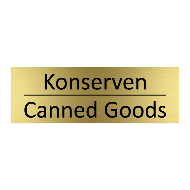 Konserven - Canned Goods