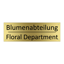 Blumenabteilung - Floral Department