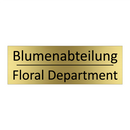 Blumenabteilung - Floral Department