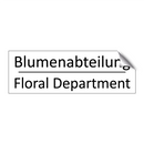 Blumenabteilung - Floral Department