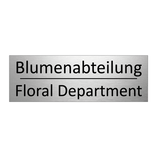 Blumenabteilung - Floral Department