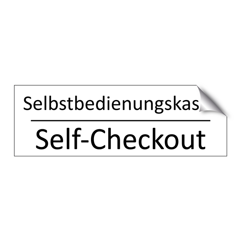 Selbstbedienungskasse - Self-Checkout