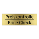 Preiskontrolle - Price Check