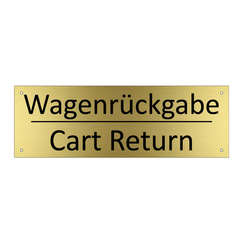 Wagenrückgabe - Cart Return