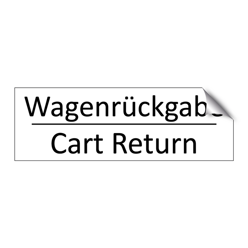 Wagenrückgabe - Cart Return
