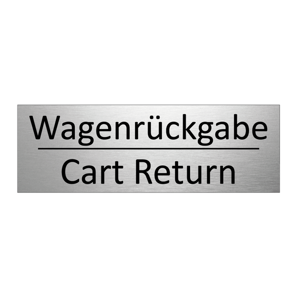 Wagenrückgabe - Cart Return