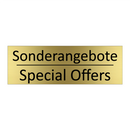Sonderangebote - Special Offers