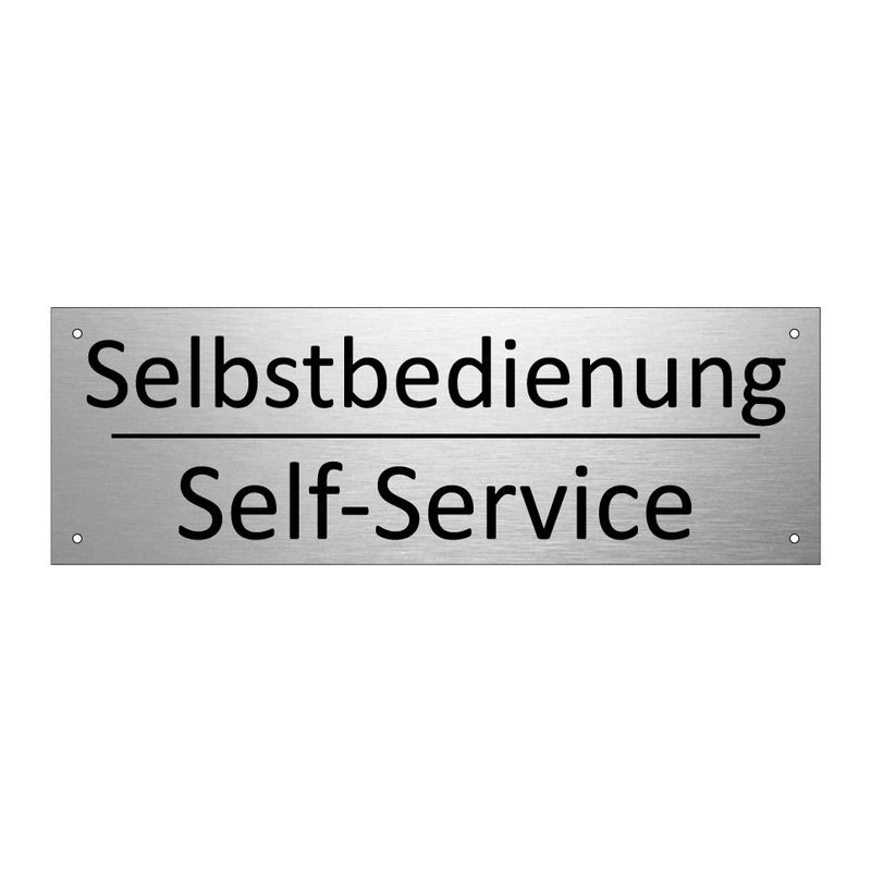 Selbstbedienung - Self-Service
