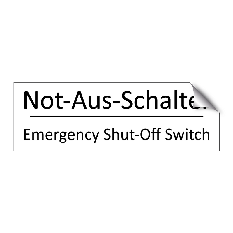 Not-Aus-Schalter - Emergency Shut-Off Switch