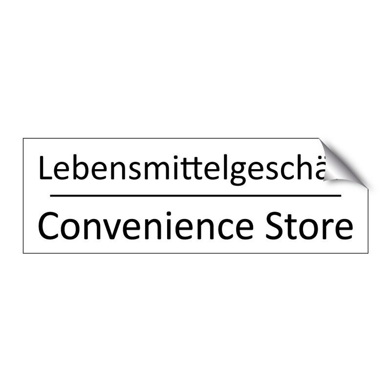 Lebensmittelgeschäft - Convenience Store
