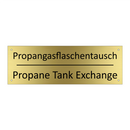 Propangasflaschentausch - Propane Tank Exchange