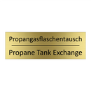 Propangasflaschentausch - Propane Tank Exchange