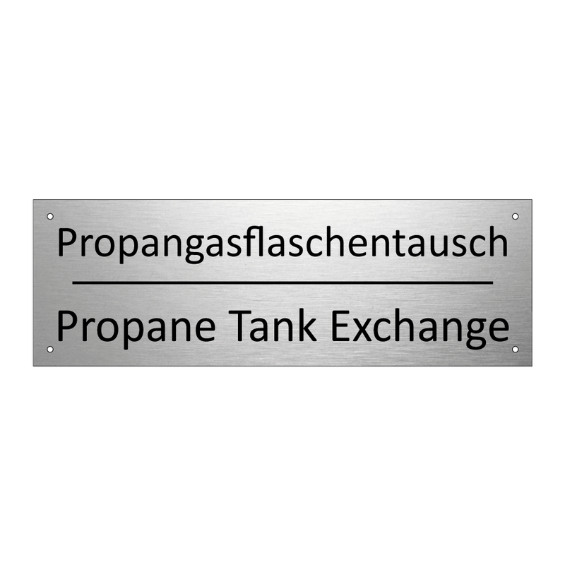 Propangasflaschentausch - Propane Tank Exchange