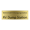 Wohnmobil-Entsorgungsstation - RV Dump Station
