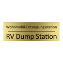 Wohnmobil-Entsorgungsstation - RV Dump Station