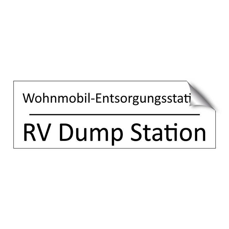 Wohnmobil-Entsorgungsstation - RV Dump Station